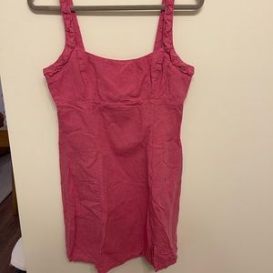 Zara pink dress with braided straps
